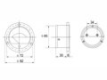 Voltmeter analógový 25V DC okrúhly