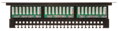 Patch panel 24xRJ45 UTP cat6 s vyväzovaním