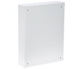 Plechová zamykateľná skrinka pre NVR 430x550x113mm, biela