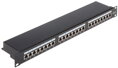 Patchpanel 24xRJ45 FTP cat6 s vyväzovaním