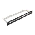 Patch panel pre keystone konektory 24x Rack 19"