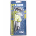 Sada TORX kľúčov T10-T50 9ks, EXTOL CRAFT