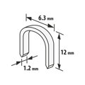 Spona do sponkovačky - oblá 1,2 x 6,3 x 12 mm - 1000 ks 