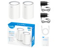 MESH systém WI-FI 6 2.4Ghz, 5Ghz,  574 Mbps + 2402 Mbps CUDY (2Pack)