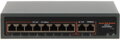 Switch POE 10-portový, 8xPOE 100Mbps, 2x Uplink 1000Mbps, 120W