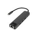 Adaptér USB-C - RJ45, 2xUSB3.0, HDMI, USB-C