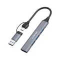 USB-C Hub Canyon DS-02, 3xUSB 2.0, 1xUSB 3.0, USB-C/USB-A adaptér