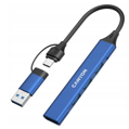 USB-C Hub Canyon DS-02, 3xUSB 2.0, 1xUSB 3.0, USB-C/USB-A adaptér