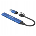 USB-C Hub Canyon DS-02, 3xUSB 2.0, 1xUSB 3.0, USB-C/USB-A adaptér