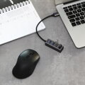 Hliníkový HUB Yenkee YHB C430, 4x USB- A 3.0, 1xUSB-C 