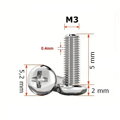 Nerezová skrutka M3 L=5mm