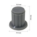 Krytka na potenciometre 12mm, šedá