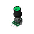 Krytka potenciometra AG3 6mm oska, zelená