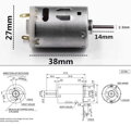 DC motorček 9-12V 10.000RPM