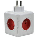 Rozbočovač zásuviek PowerCube ORIGINAL USB Red