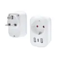 Cestovný adaptér s USB do Veľkej Británie, typ G