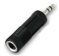 Redukcia Jack 3.5mm konektor / 6.3mm zdierka, Stereo