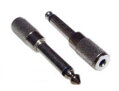 Redukcia JACK 3.5mm zdierka/6.3mm konektor, MONO, kov