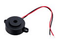 Bzučiak 12VDC, stály zvuk, čierny
