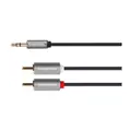 Šnúra Jack 3,5mm stereo / 2x Cinch 5m, KrugerMatz Basic