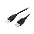 Šnúra USB2.0 predlžovacia, zdierka A/konektor A, 1m čierna