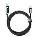 Solight USB-C kábel s displejom, 100W, 1m