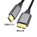 Šnúra USB-C / microUSB 3.1, 0.5m