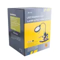 Stolná lupa ZD-10Y 3x+ tretia ruka, 16xLED