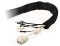 Organizátor kábla so suchým zipsom pr.13mm 1m , čierny
