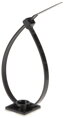 Samolepiaca príchytka 19x19mm pre sťahovacie pásiky, čierna