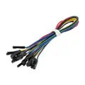 Sada prepojovacích káblov 10ks 20cm, zdierka/zdierka