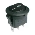 Prepínač 3pin/2polohy okrúhly 250V/6A čierny ON-ON