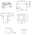 Mikrotlačidlo TS-12A, 4pin, OFF (ON)