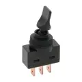 Prepínač páčkový 3pin/2polohy čierny 12V