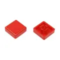 Gombík pre mikrospínače, štvorec červený 12x12mm