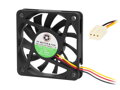 Ventilátor 60x60x10mm 12V/0,13A 4500ot/min, 3 vodiče