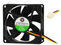 Ložiskový ventilátor 80x25mm 24V, 32000RPM, 3 vodiče