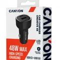 Autonabíjačka Canyon OnDrive 48W, USB-C + 1x USB-A