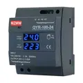 Spínaný zdroj na DIN lištu 24V/3,83A 100W, s displejom