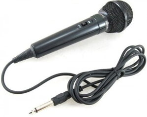 Drôtový dynamický mikrofón plastový
