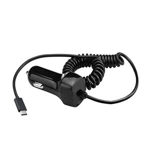 USB-C nabíjací adaptér do auta, 5V/2100mA, 12-24V, čierna