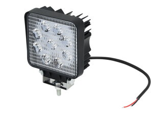 LED pracovné svetlo 10-30V 27W 9xLED, 10.5cm, štvorec