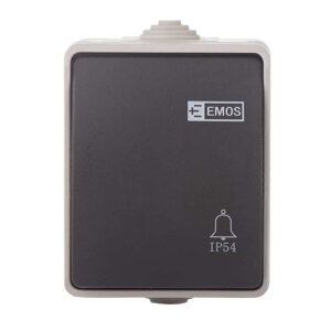 Zvončekové tlačidlo EMOS IP54 povrchové