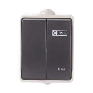 Prepínač č.5 EMOS IP54 povrchový