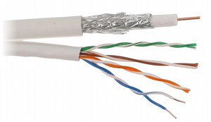 Združný koaxiálny kábel RG6 + UTP kat.5e