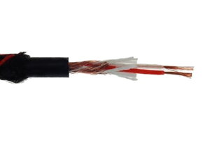 Kábel mikrofónny 2C+tienenie, okrúhly bavlnený 6,5mm
