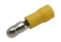 Konektor guľatý 5mm, vodič 4.0-6.0mm žltý