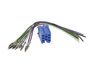 Mini ISO konektor modrý 8PIN s vodičmi