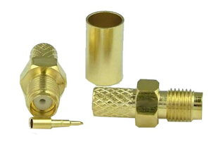 Konektor RSMA zlatý pre kábel H155