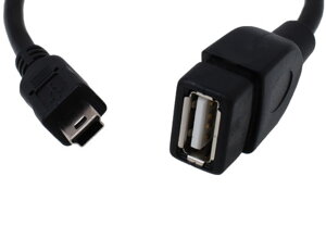 Redukcia USB z./ miniUSB k. na kábli